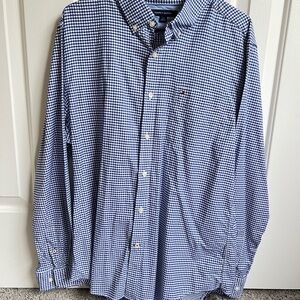 Tommy Hilfiger Men's Navy Gingham Shirt